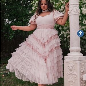 NWT JessaKae Thumbelina dress in pink - looks and feels like a fairy tale!